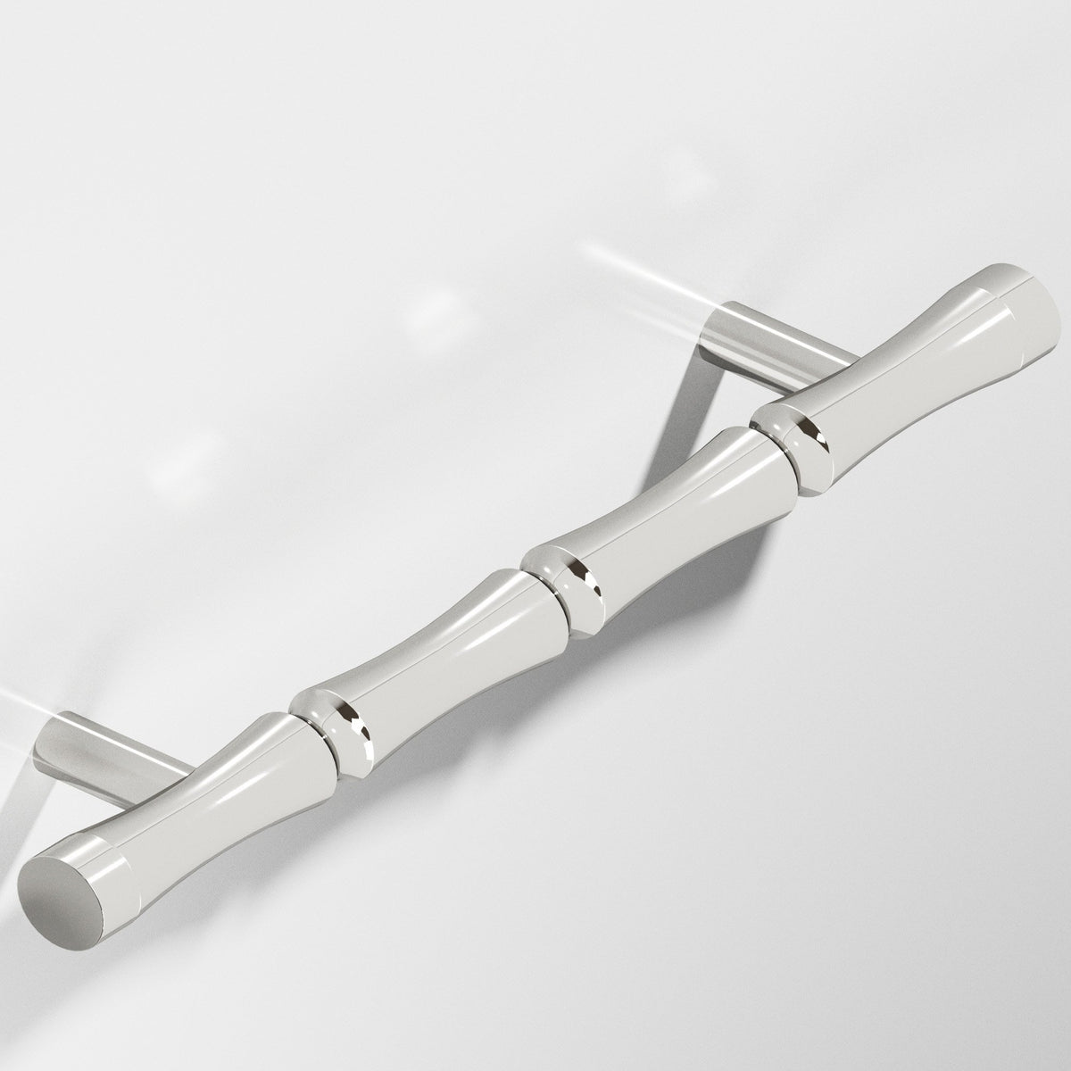 Colonial Bronze 262 Bamboo Pull with Straight Posts - Polished Nickel