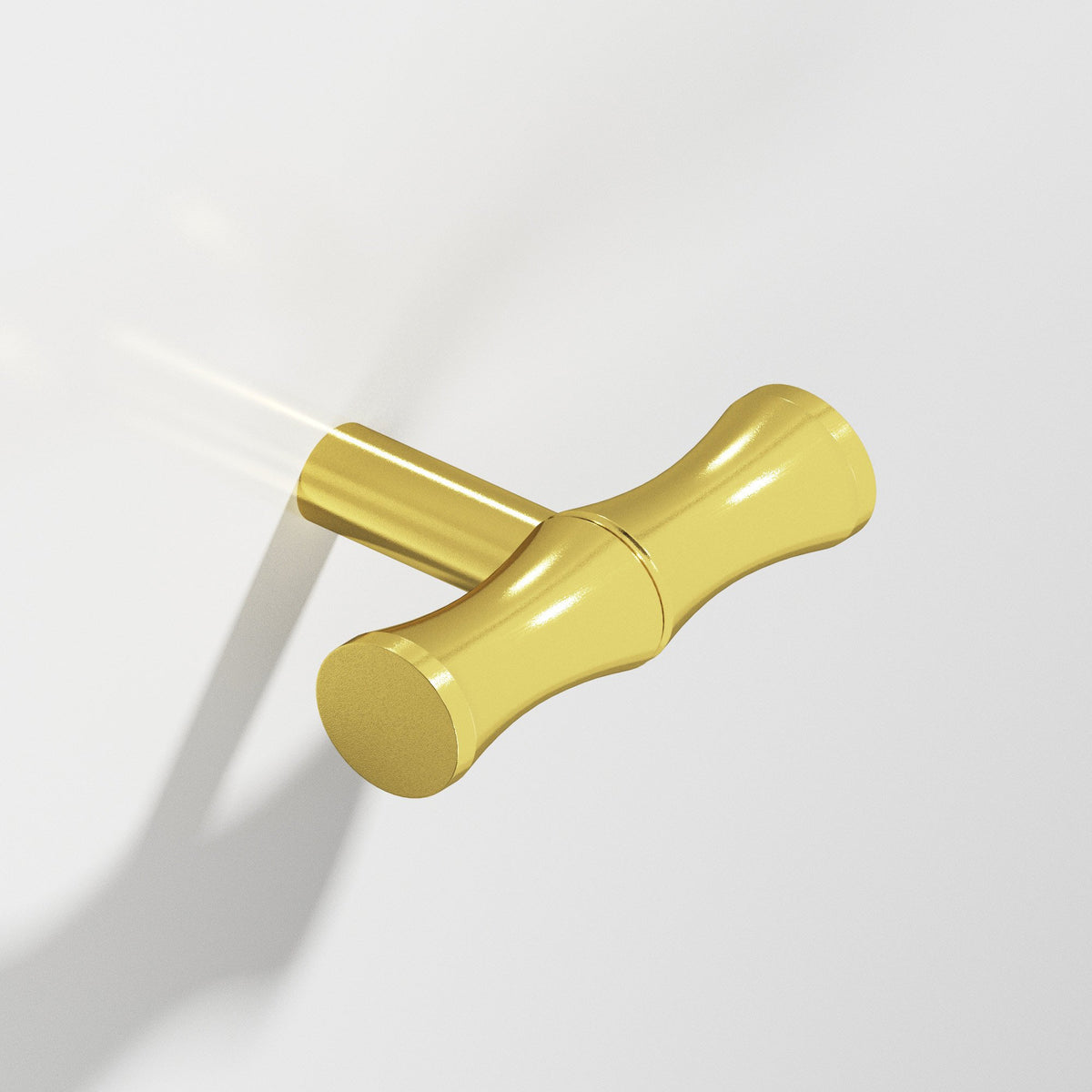 Colonial Bronze 263 Bamboo T-Knob with Straight Post, 1-3/4 in - French Gold
