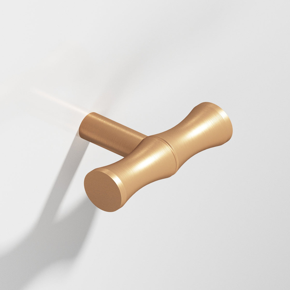 Colonial Bronze 263 Bamboo T-Knob with Straight Post, 1-3/4 in - Matte Satin Bronze