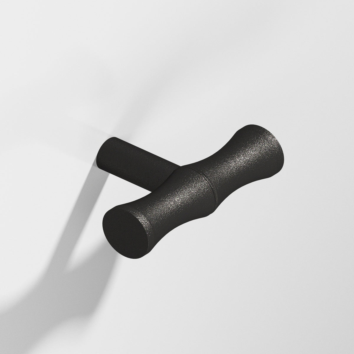 Colonial Bronze 263 Bamboo T-Knob with Straight Post, 1-3/4 in - Frost Black™