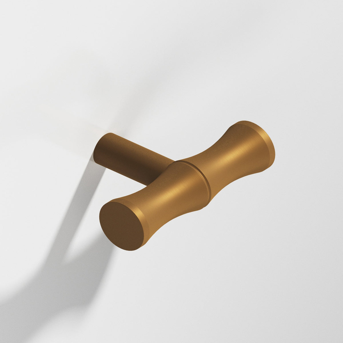 Colonial Bronze 263 Bamboo T-Knob with Straight Post, 1-3/4 in - Matte Light Statuary Bronze