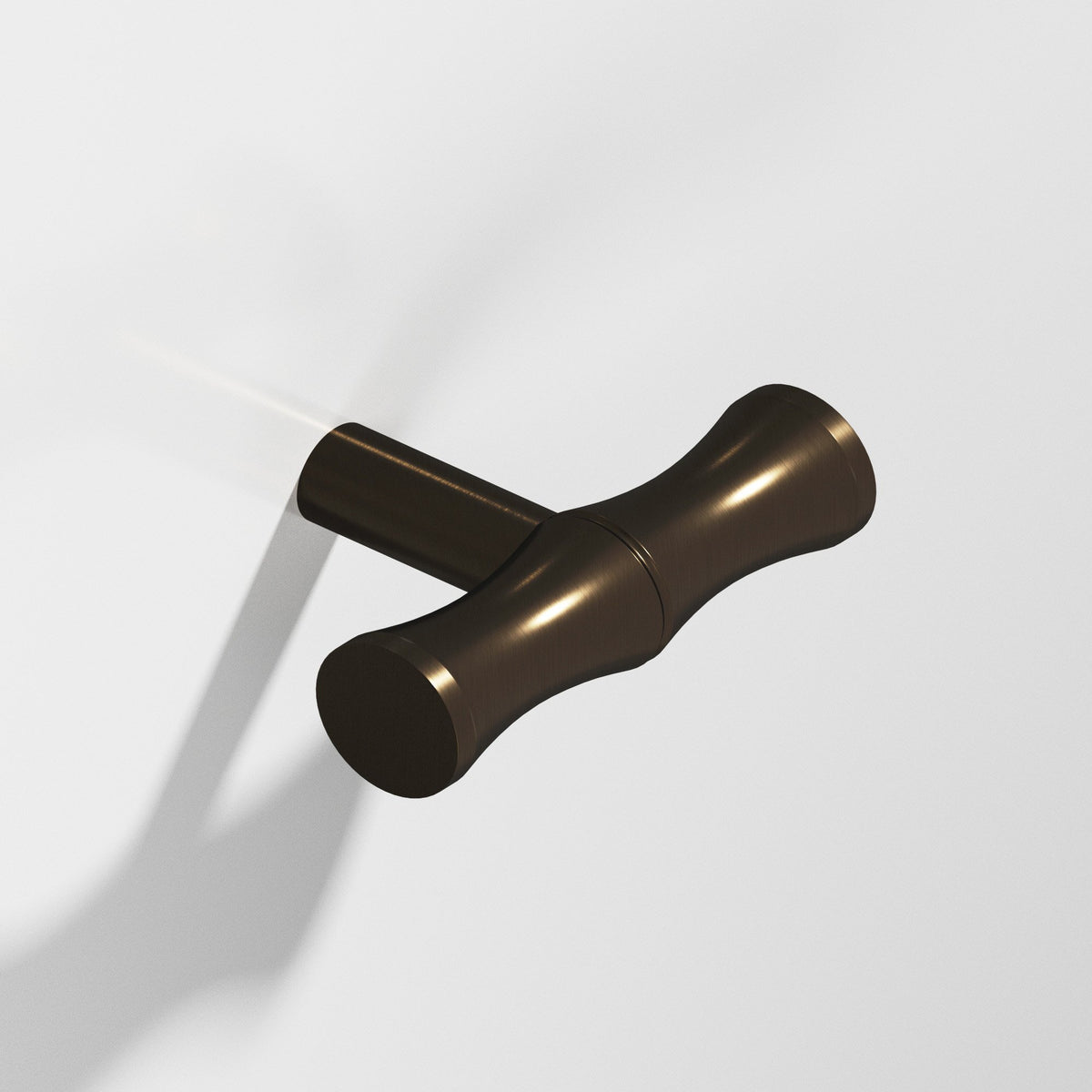 Colonial Bronze 263 Bamboo T-Knob with Straight Post, 1-3/4 in - Oil Rubbed Bronze