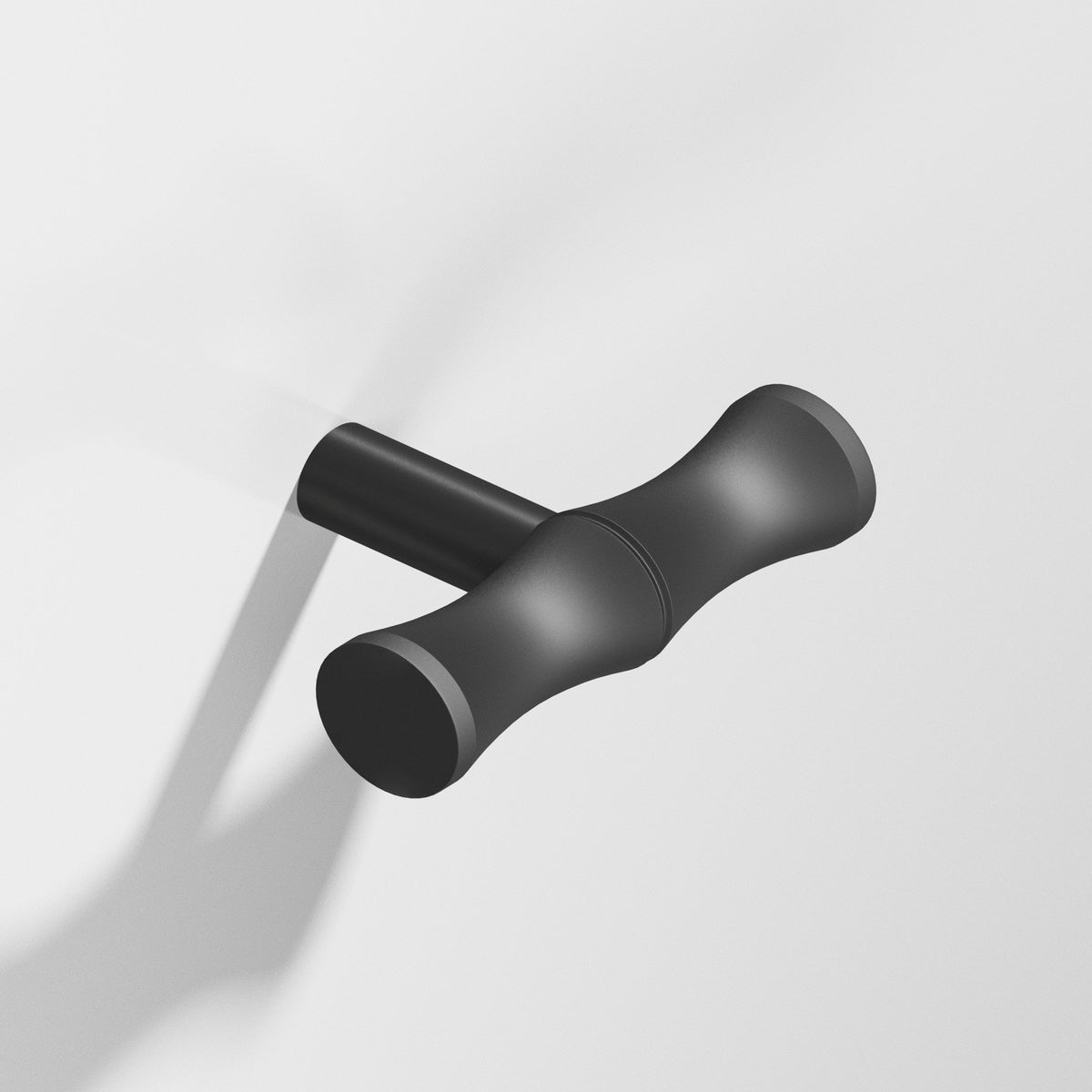 Colonial Bronze 263 Bamboo T-Knob with Straight Post, 1-3/4 in - Matte Graphite