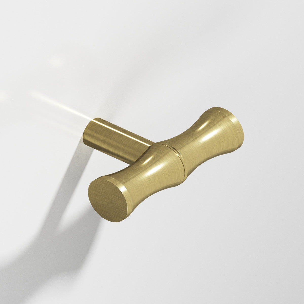 Colonial Bronze 263 Bamboo T-Knob with Straight Post, 1-3/4 in