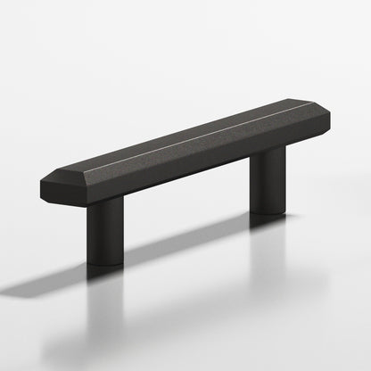 Colonial Bronze 275 Rectangular Beveled Pull with Straight Posts, 1-1/4 x 1/2 in - Frost Black™