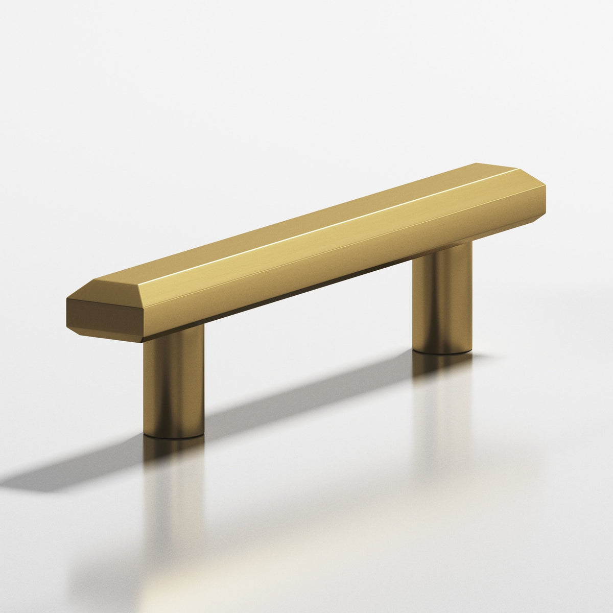 Colonial Bronze 270 Rectangular Beveled Pull with Straight Posts, 3/4 x 3/8 in