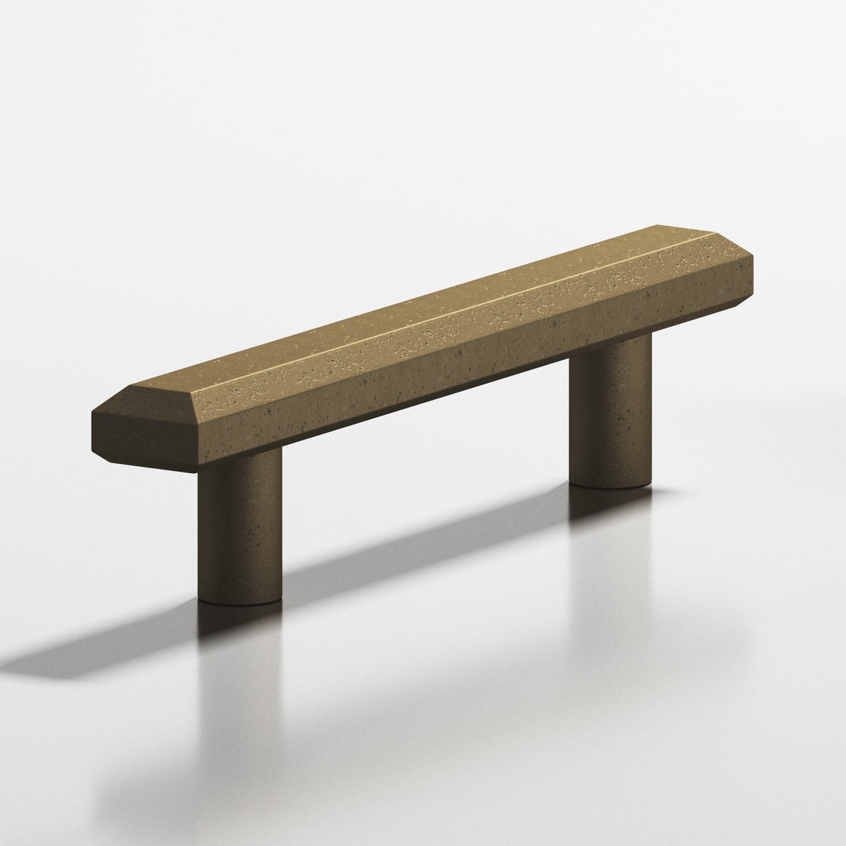 Colonial Bronze 271 Rectangular Beveled Pull with Straight Posts, 3/4 x 1/2 in - Distressed Oil Rubbed Bronze