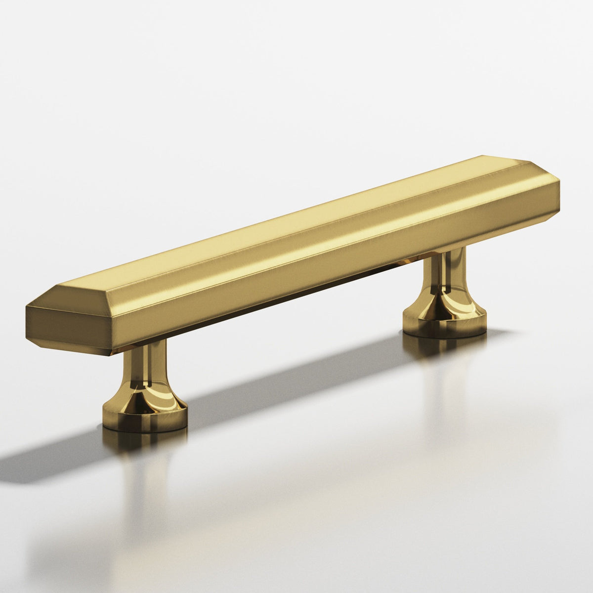 Colonial Bronze 276 Rectangular Beveled Pull with Flared Posts, 1-1/4 x 1/2 in - Antique Bronze