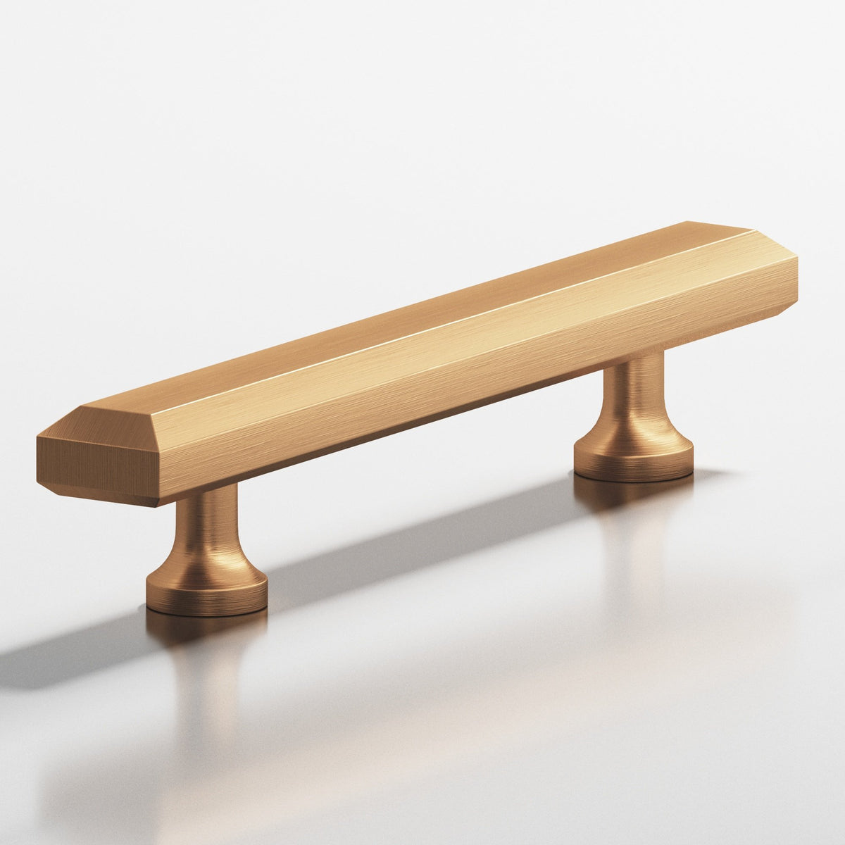 Colonial Bronze 273 Rectangular Beveled Pull with Flared Posts, 3/4 x 1/2 in - Matte Satin Bronze