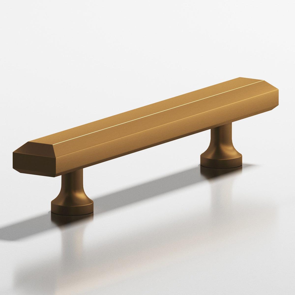 Colonial Bronze 273 Rectangular Beveled Pull with Flared Posts, 3/4 x 1/2 in - Matte Light Statuary Bronze