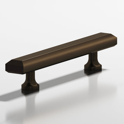 Colonial Bronze 276 Rectangular Beveled Pull with Flared Posts, 1-1/4 x 1/2 in - Oil Rubbed Bronze