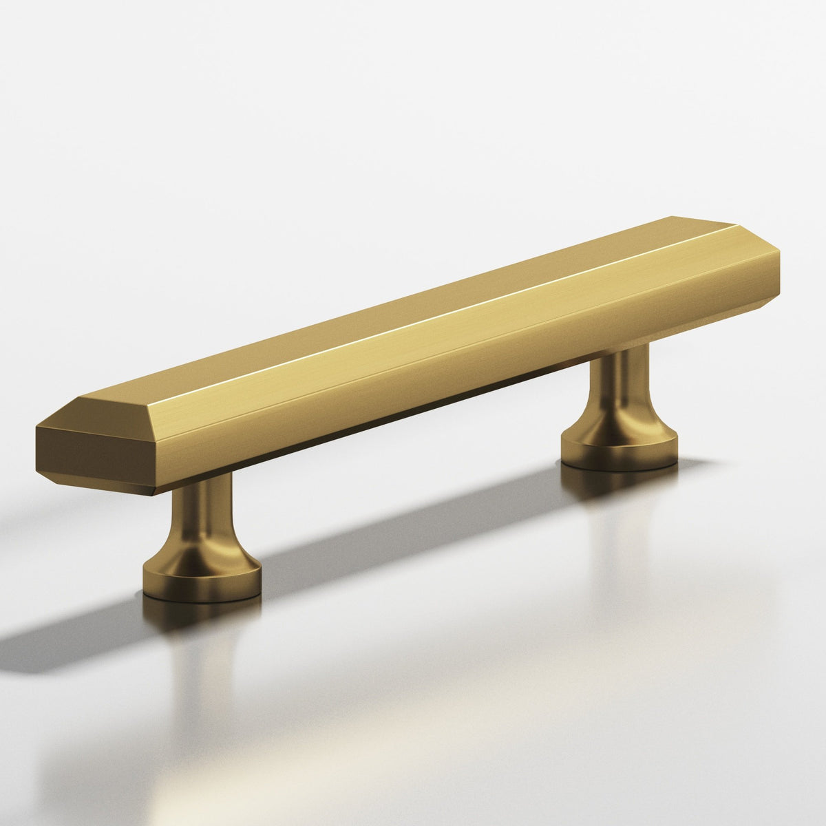 Colonial Bronze 272 Rectangular Beveled Pull with Flared Posts, 3/4 x 3/8 in