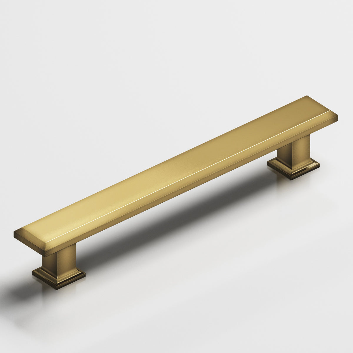 Colonial Bronze 279 Square Beveled Appliance Pull with Flared Square Posts - Antique Bronze