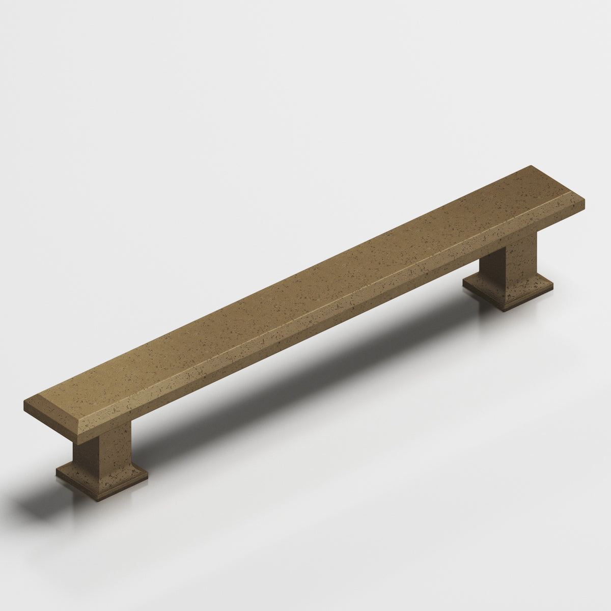 Colonial Bronze 274 Square Beveled Pull with Flared Square Posts - Distressed Oil Rubbed Bronze