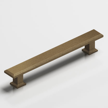 Colonial Bronze 279 Square Beveled Appliance Pull with Flared Square Posts - Distressed Oil Rubbed Bronze