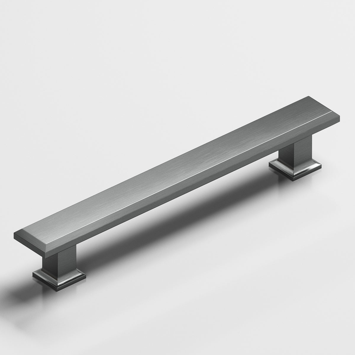 Colonial Bronze 274 Square Beveled Pull with Flared Square Posts - Graphite