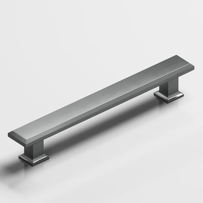 Colonial Bronze 274 Square Beveled Pull with Flared Square Posts - Graphite