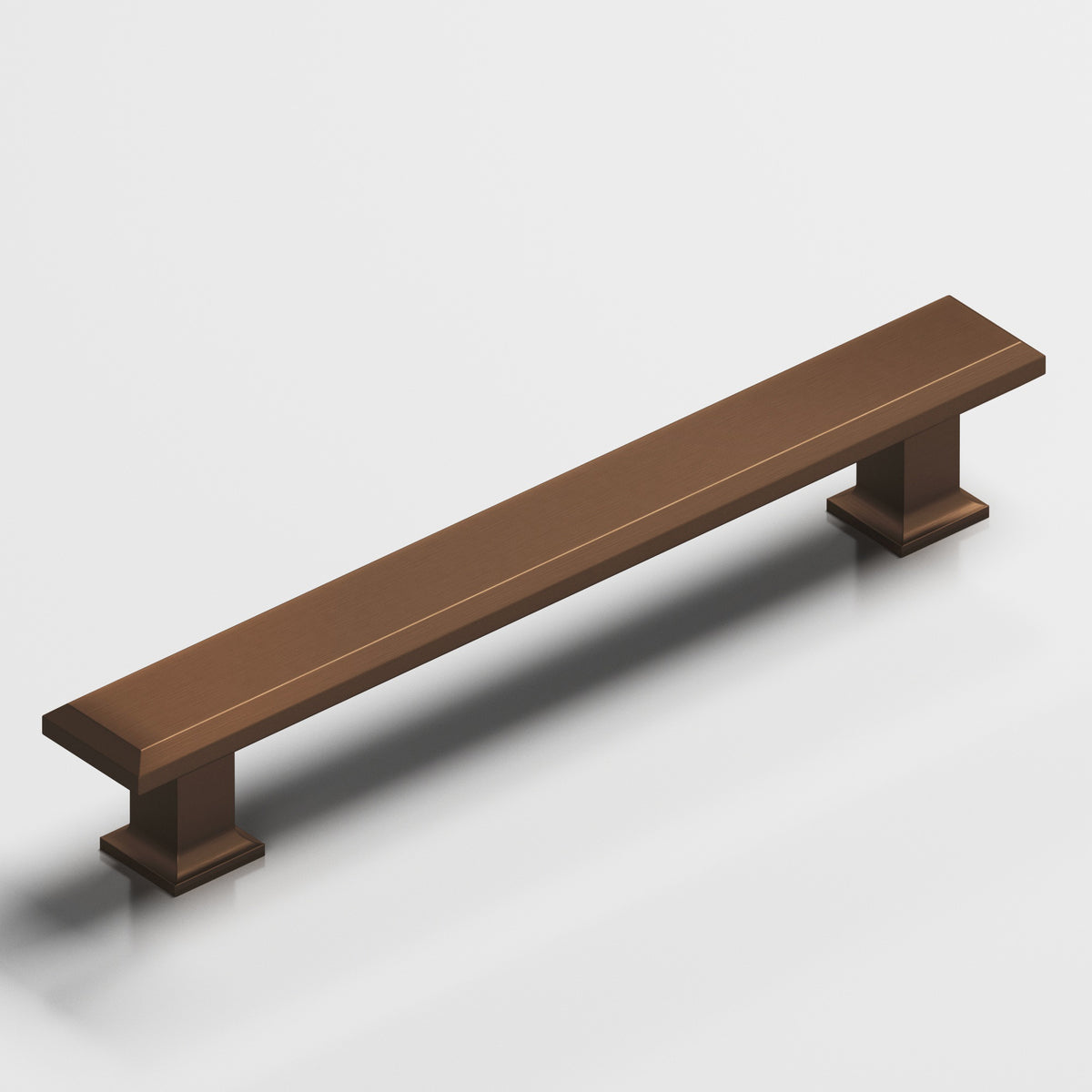 Colonial Bronze 274 Square Beveled Pull with Flared Square Posts - Matte Oil Rubbed Bronze