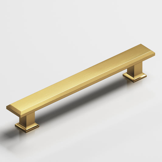 Colonial Bronze 278 Square Beveled Pull with Flared Square Posts, 3/4 x 1/2 in