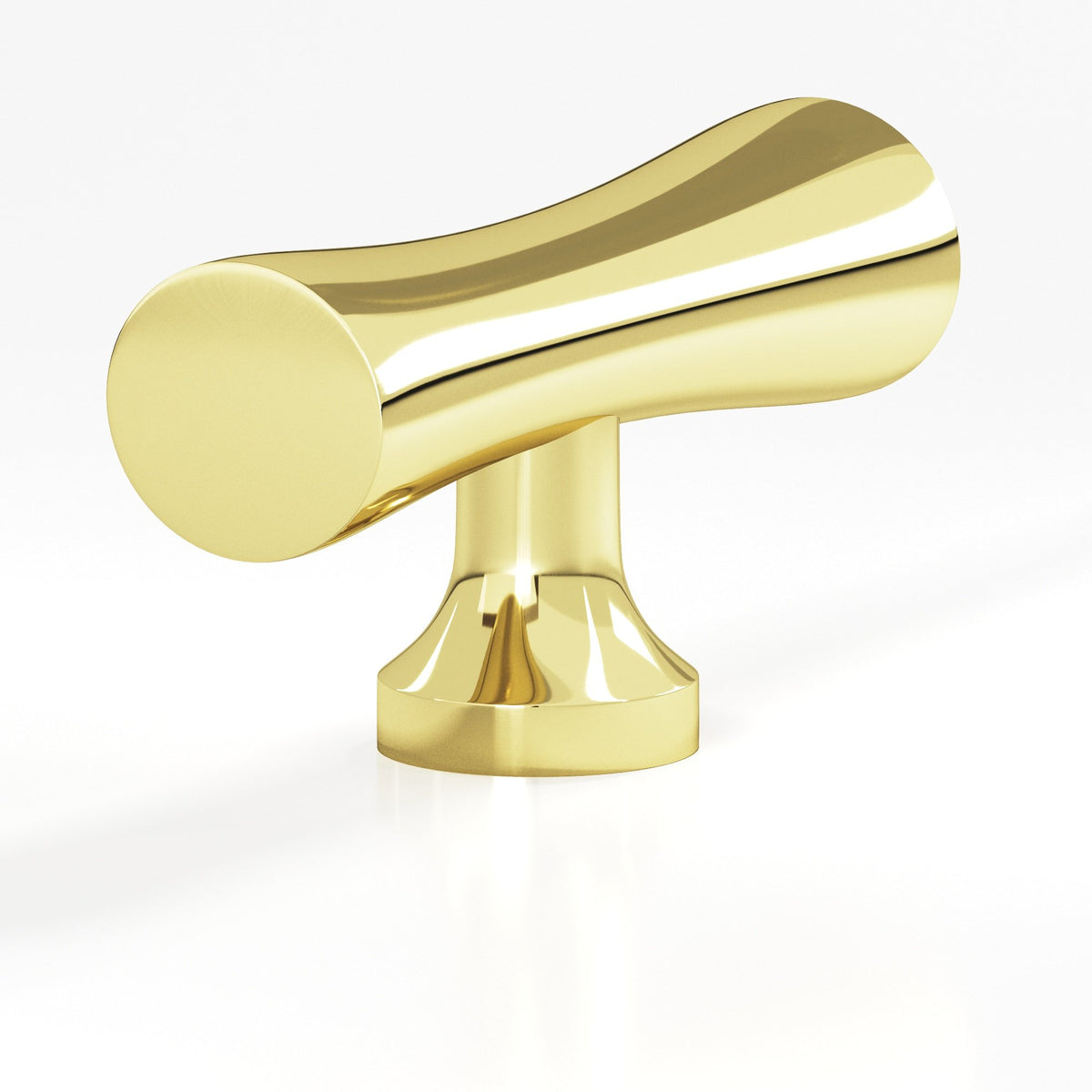 Colonial Bronze 290 Hourglass T-Knob, 2 in - Polished Brass