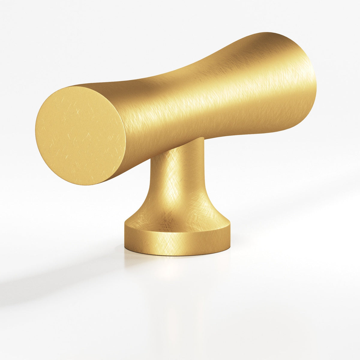 Colonial Bronze 290 Hourglass T-Knob, 2 in - Weathered Brass