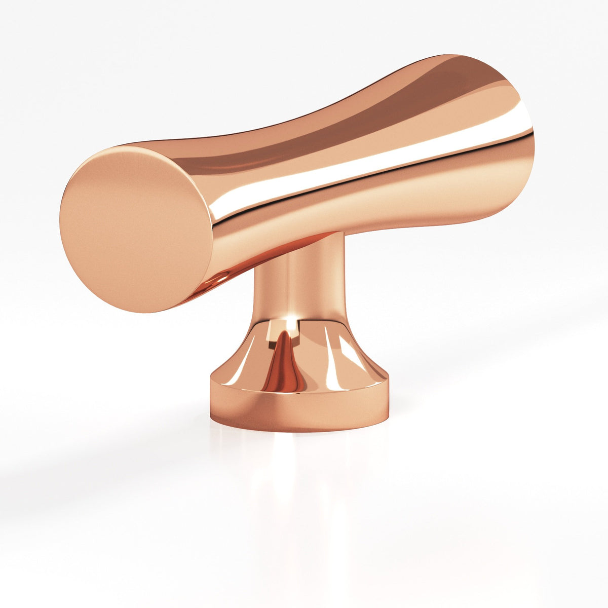 Colonial Bronze 290 Hourglass T-Knob, 2 in - Polished Copper