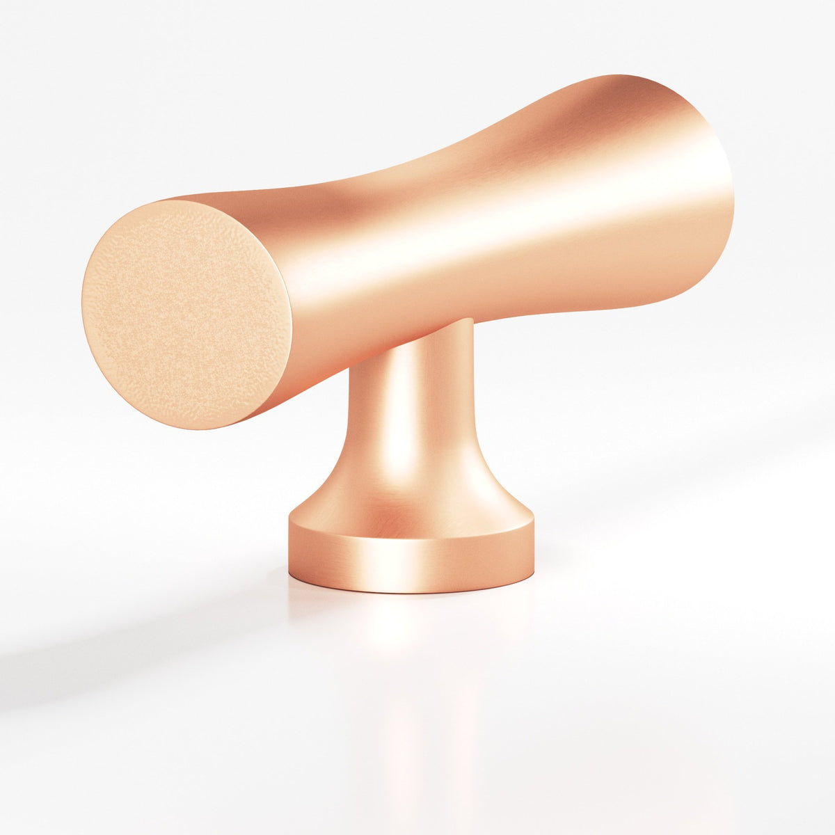 Colonial Bronze 290 Hourglass T-Knob, 2 in - Matte Satin Copper