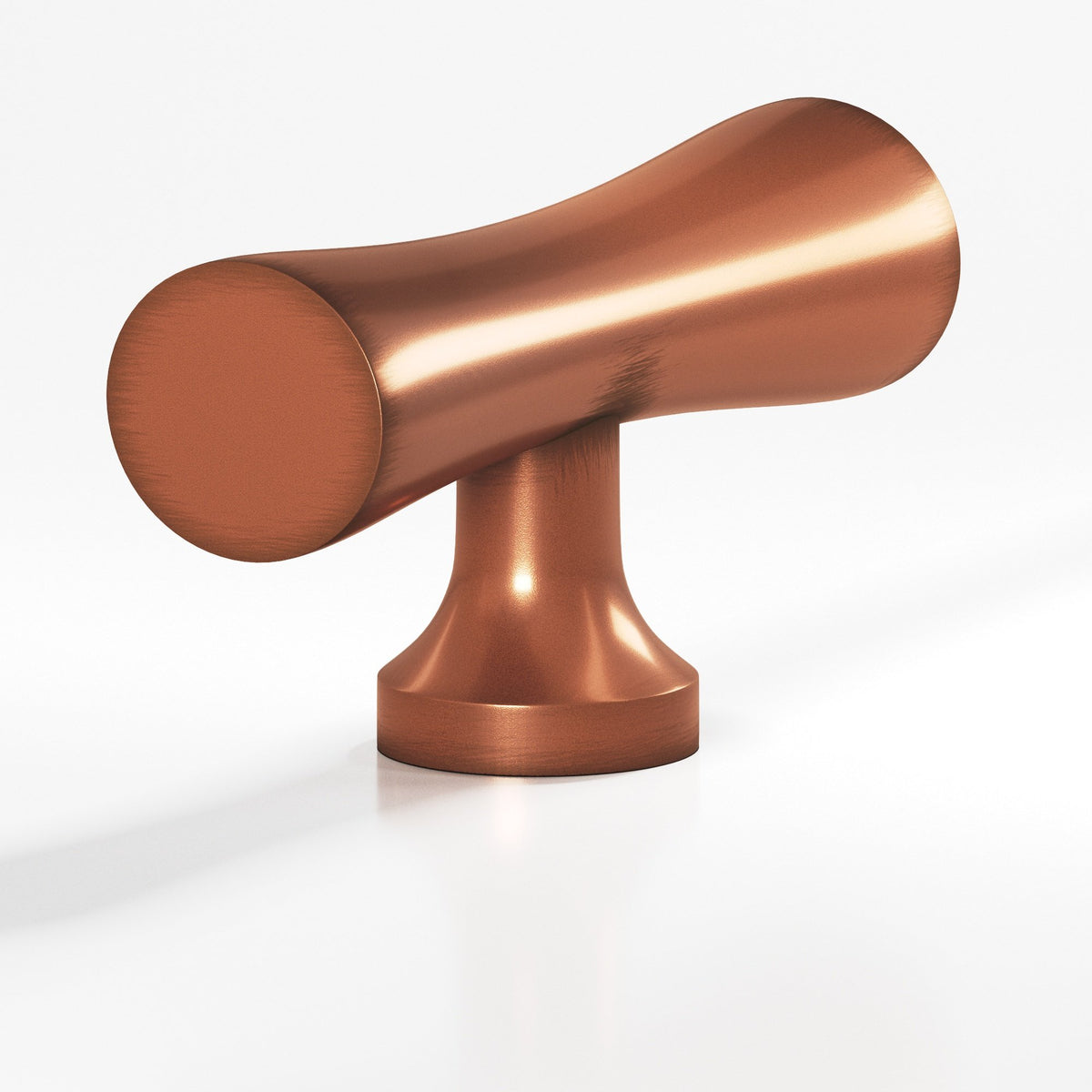 Colonial Bronze 290 Hourglass T-Knob, 2 in - Matte Antique Copper