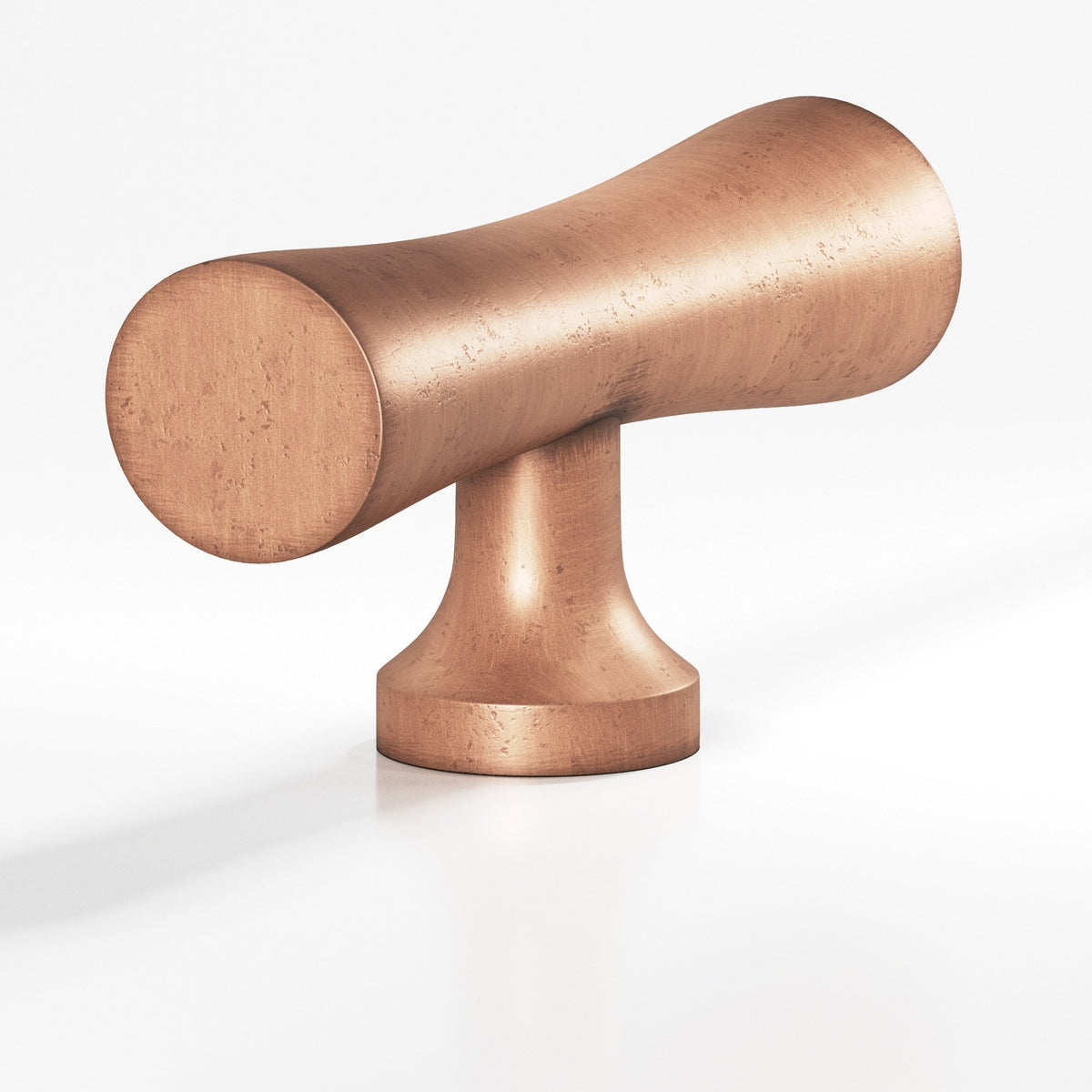 Colonial Bronze 290 Hourglass T-Knob, 2 in - Distressed Antique Copper