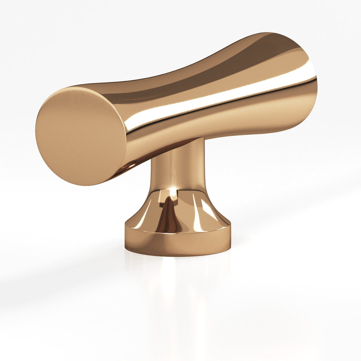 Colonial Bronze 290 Hourglass T-Knob, 2 in - Polished Bronze