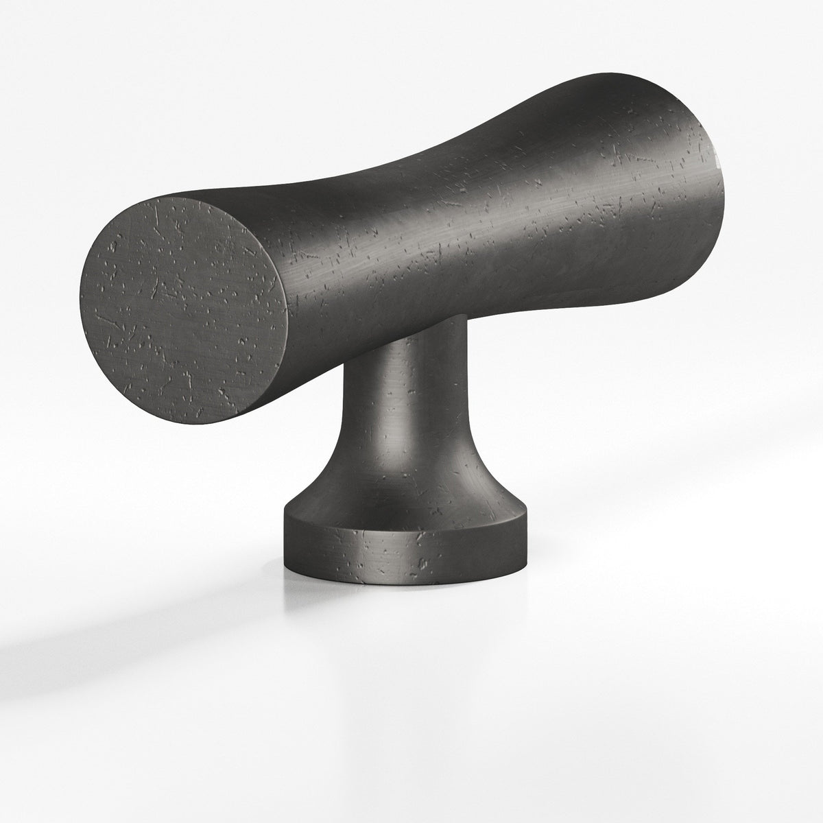 Colonial Bronze 290 Hourglass T-Knob, 2 in - Distressed Satin Black