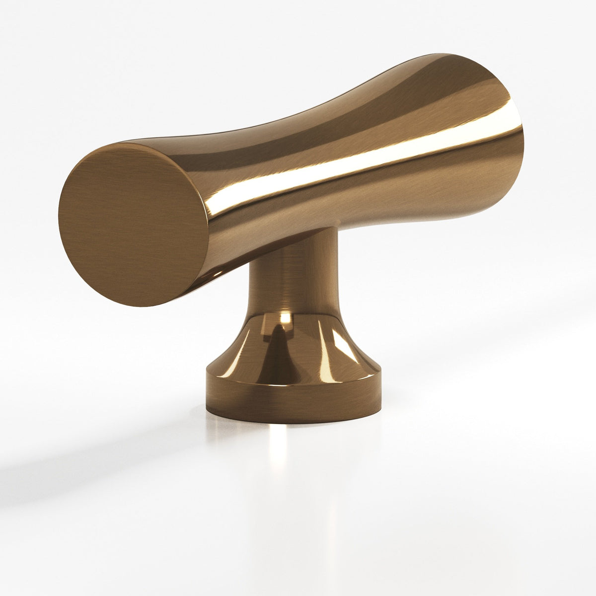 Colonial Bronze 290 Hourglass T-Knob, 2 in - Light Statuary Bronze