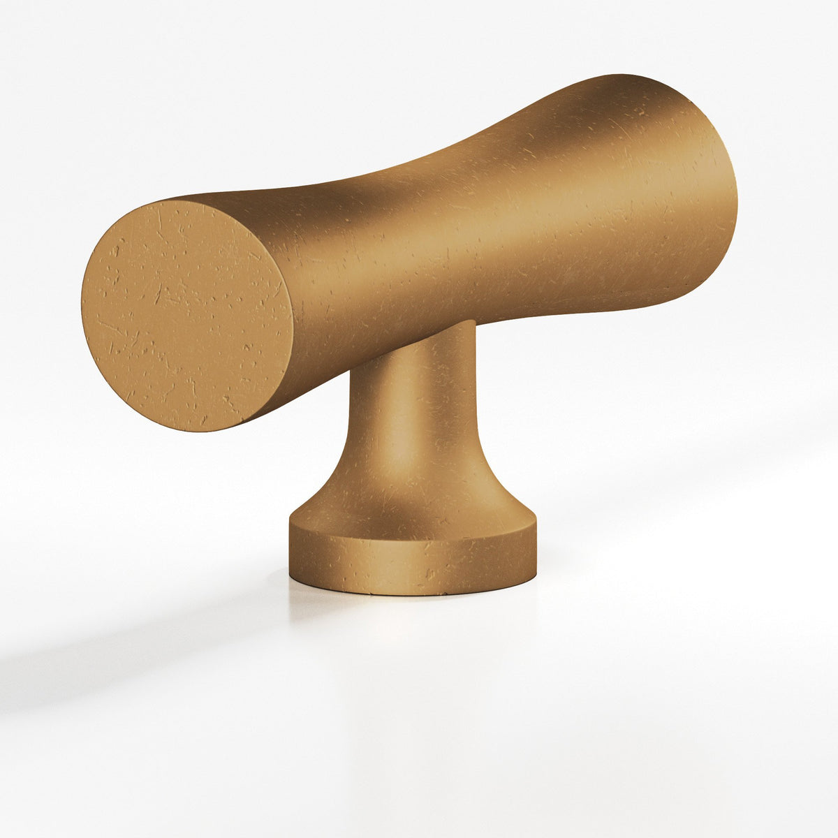 Colonial Bronze 290 Hourglass T-Knob, 2 in - Distressed Light Statuary Bronze