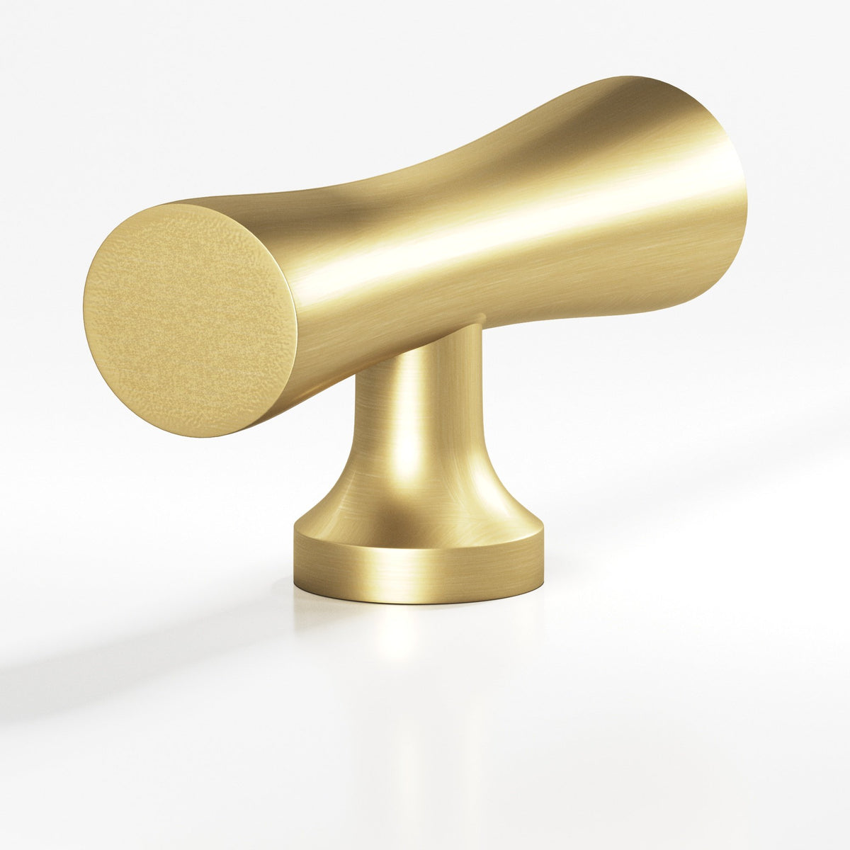 Colonial Bronze 290 Hourglass T-Knob, 2 in - Satin Brass