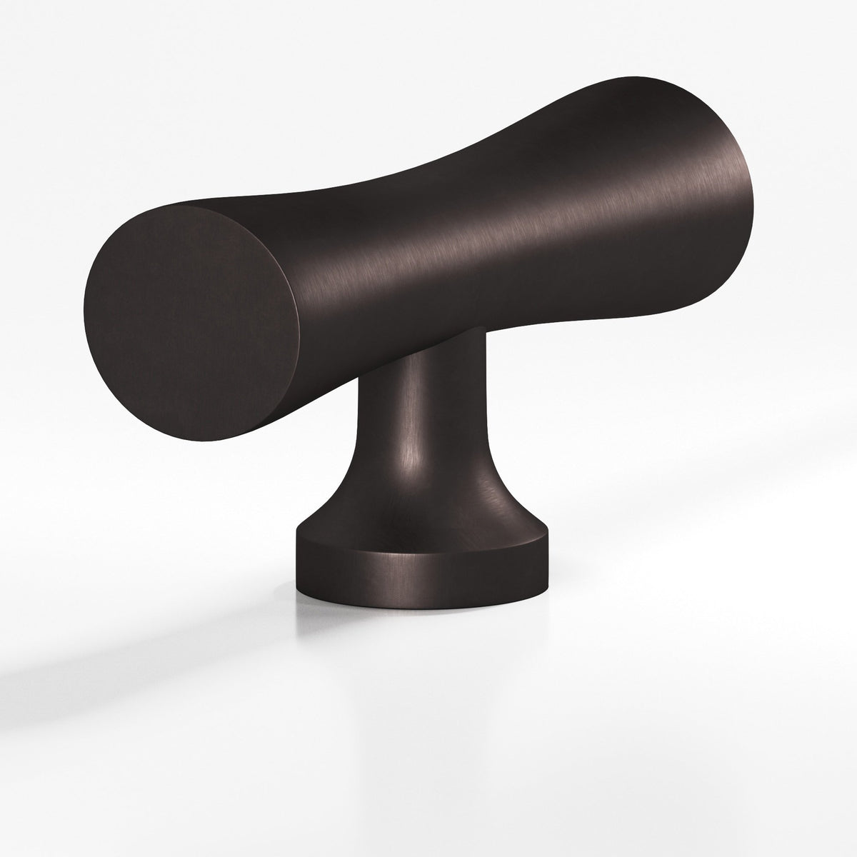 Colonial Bronze 290 Hourglass T-Knob, 2 in - Matte Dark Statuary Bronze