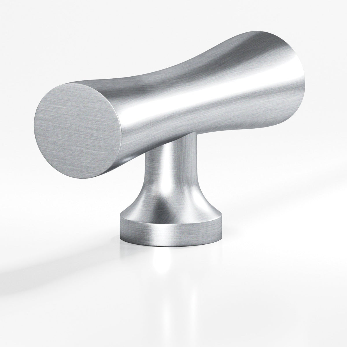 Colonial Bronze 290 Hourglass T-Knob, 2 in - Satin Chrome