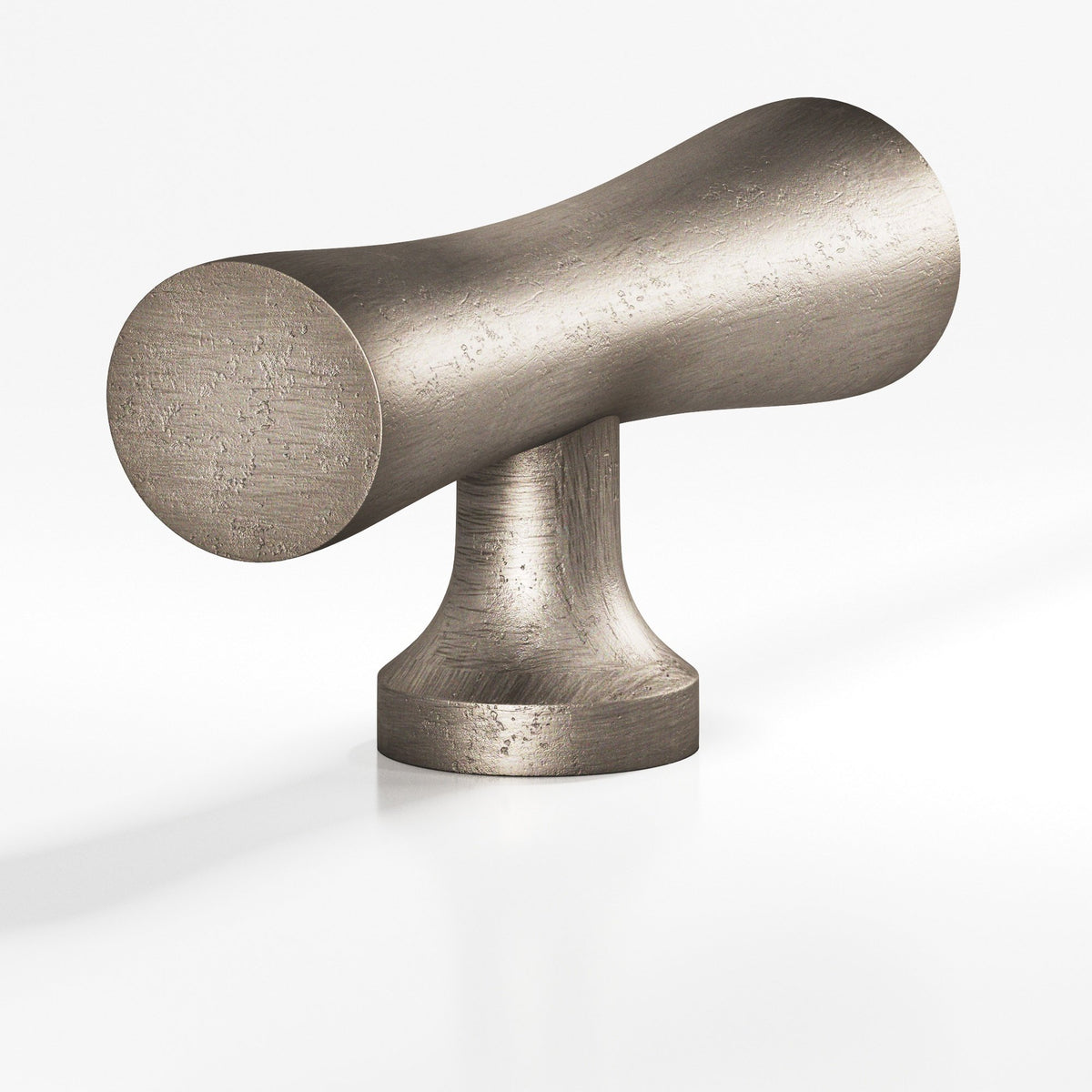 Colonial Bronze 290 Hourglass T-Knob, 2 in - Distressed Pewter