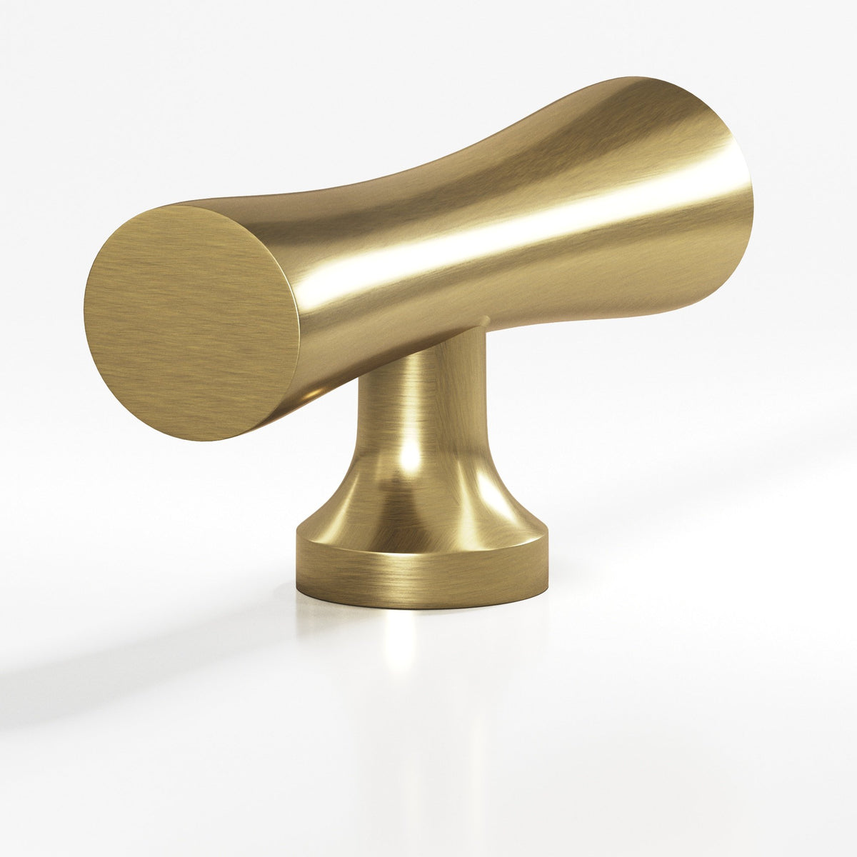 Colonial Bronze 290 Hourglass T-Knob, 2 in - Antique Brass