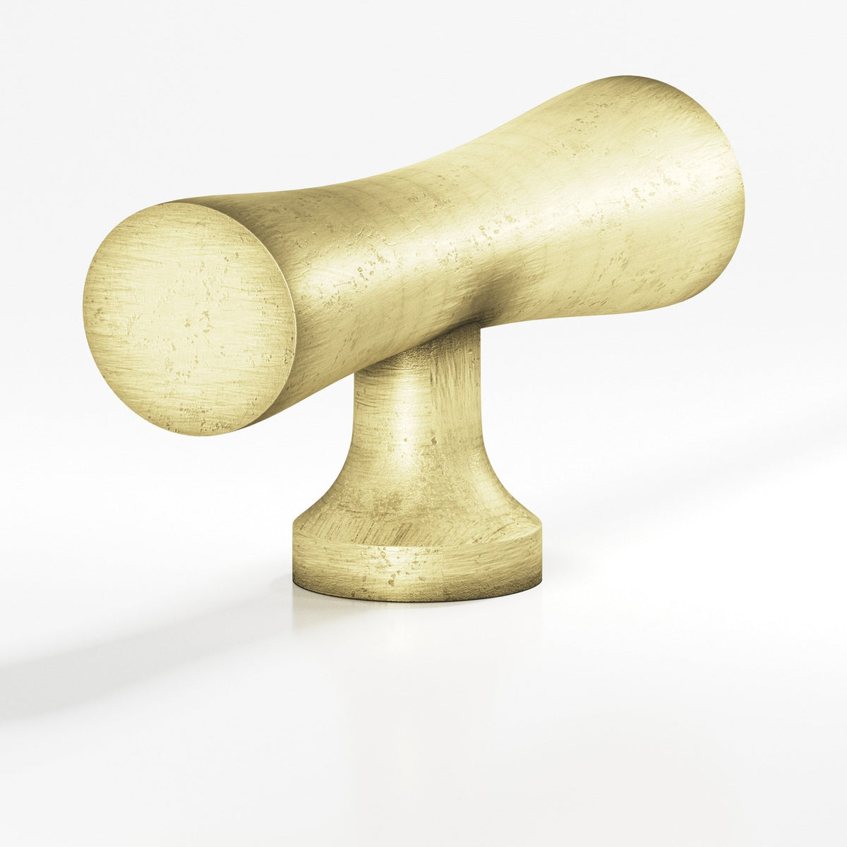 Colonial Bronze 290 Hourglass T-Knob, 2 in - Distressed Antique Brass