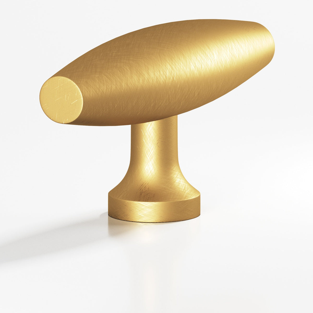 Colonial Bronze 291 Cigar T-Knob, 2 in - Weathered Brass