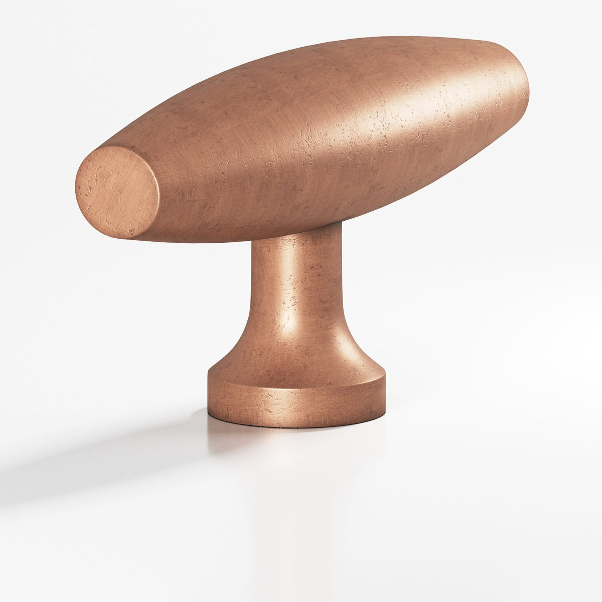 Colonial Bronze 291 Cigar T-Knob, 2 in - Distressed Antique Copper