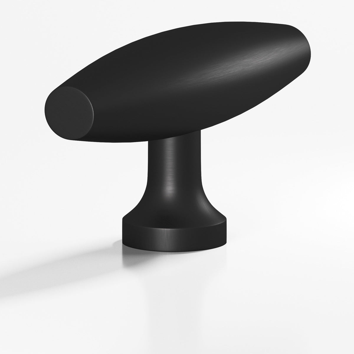Colonial Bronze 291 Cigar T-Knob, 2 in - Matte Satin Black