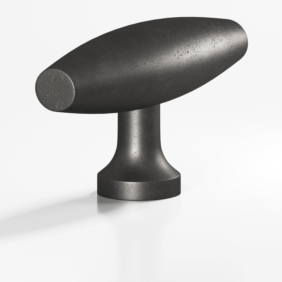 Colonial Bronze 291 Cigar T-Knob, 2 in - Distressed Satin Black