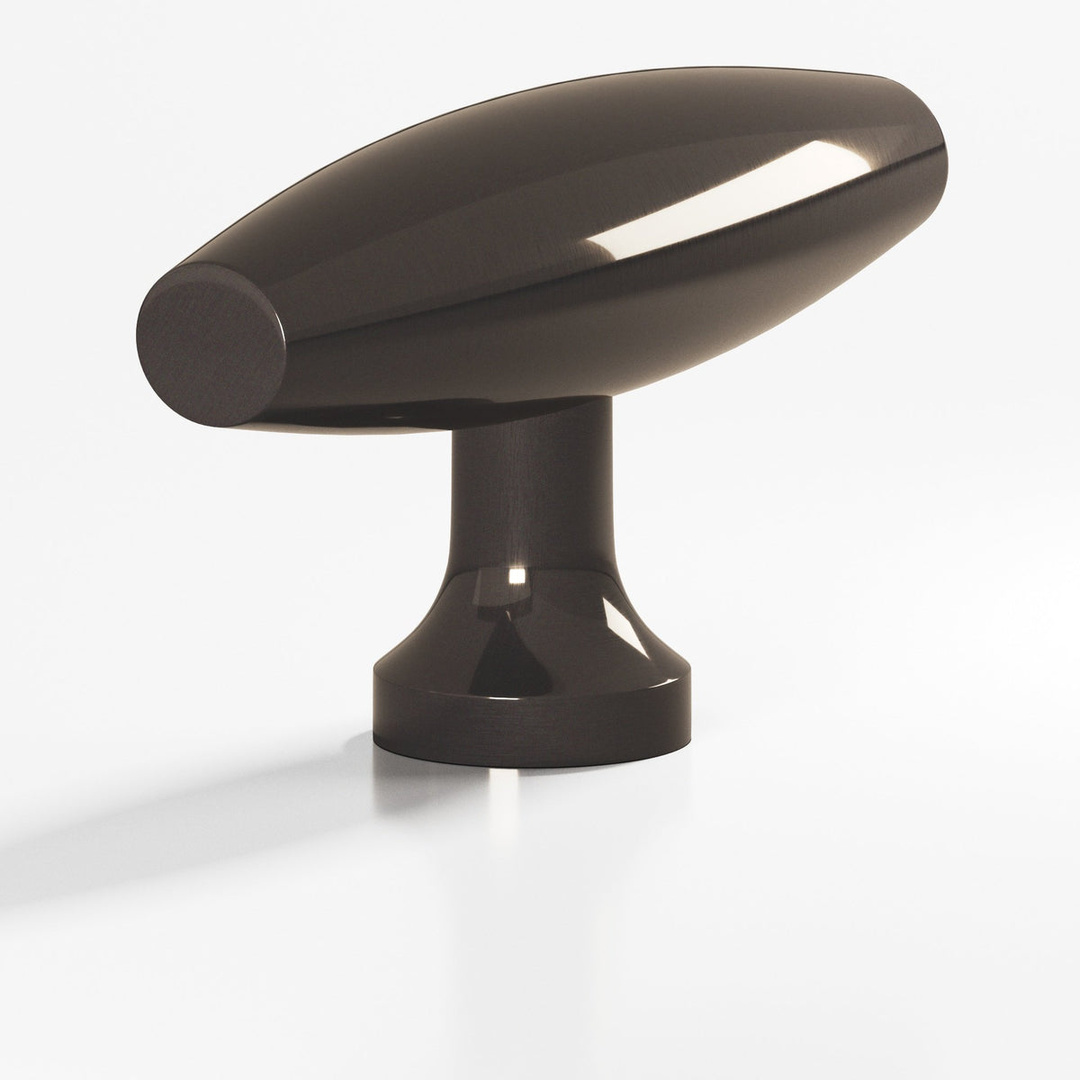 Colonial Bronze 291 Cigar T-Knob, 2 in - Dark Statuary Bronze