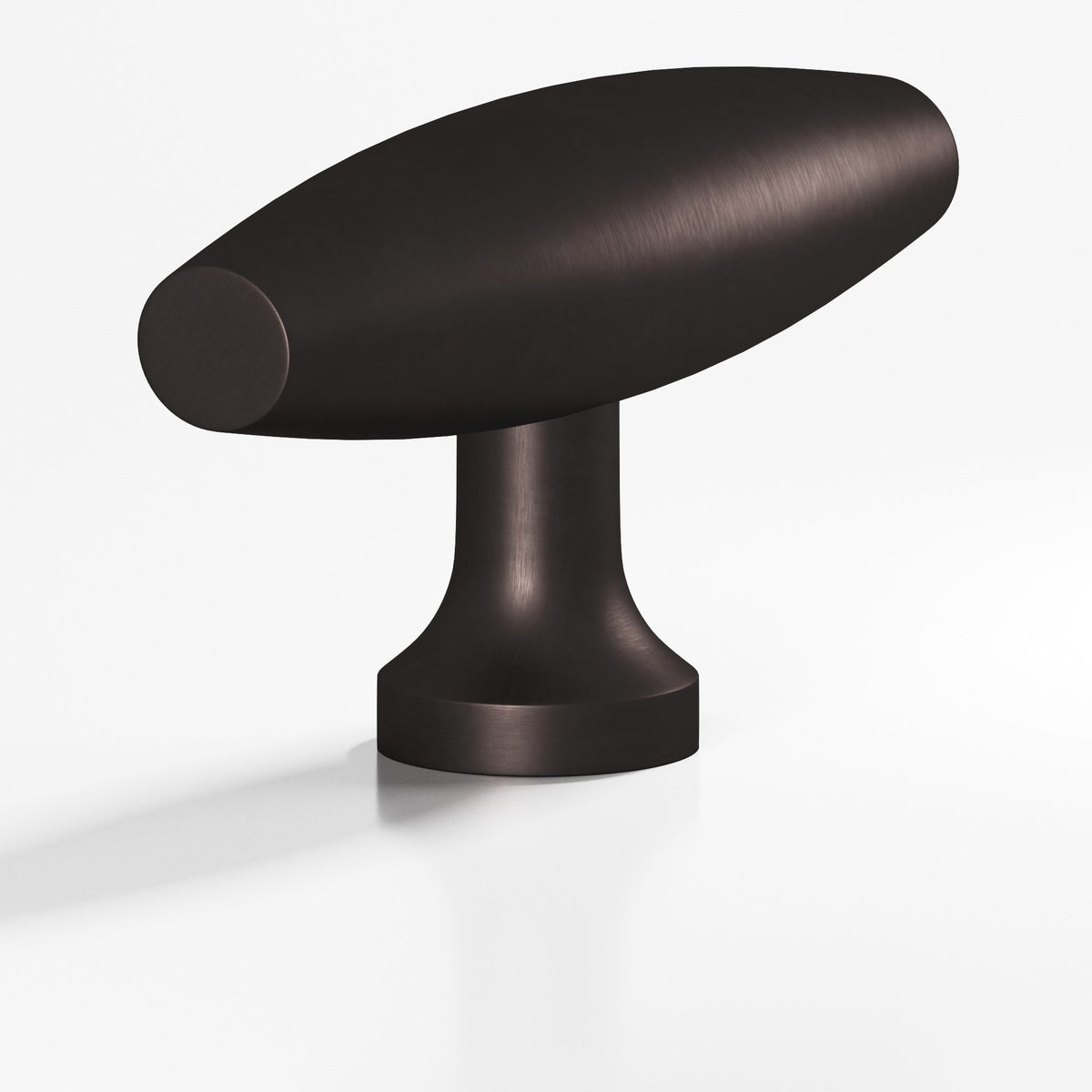 Colonial Bronze 291 Cigar T-Knob, 2 in - Matte Dark Statuary Bronze