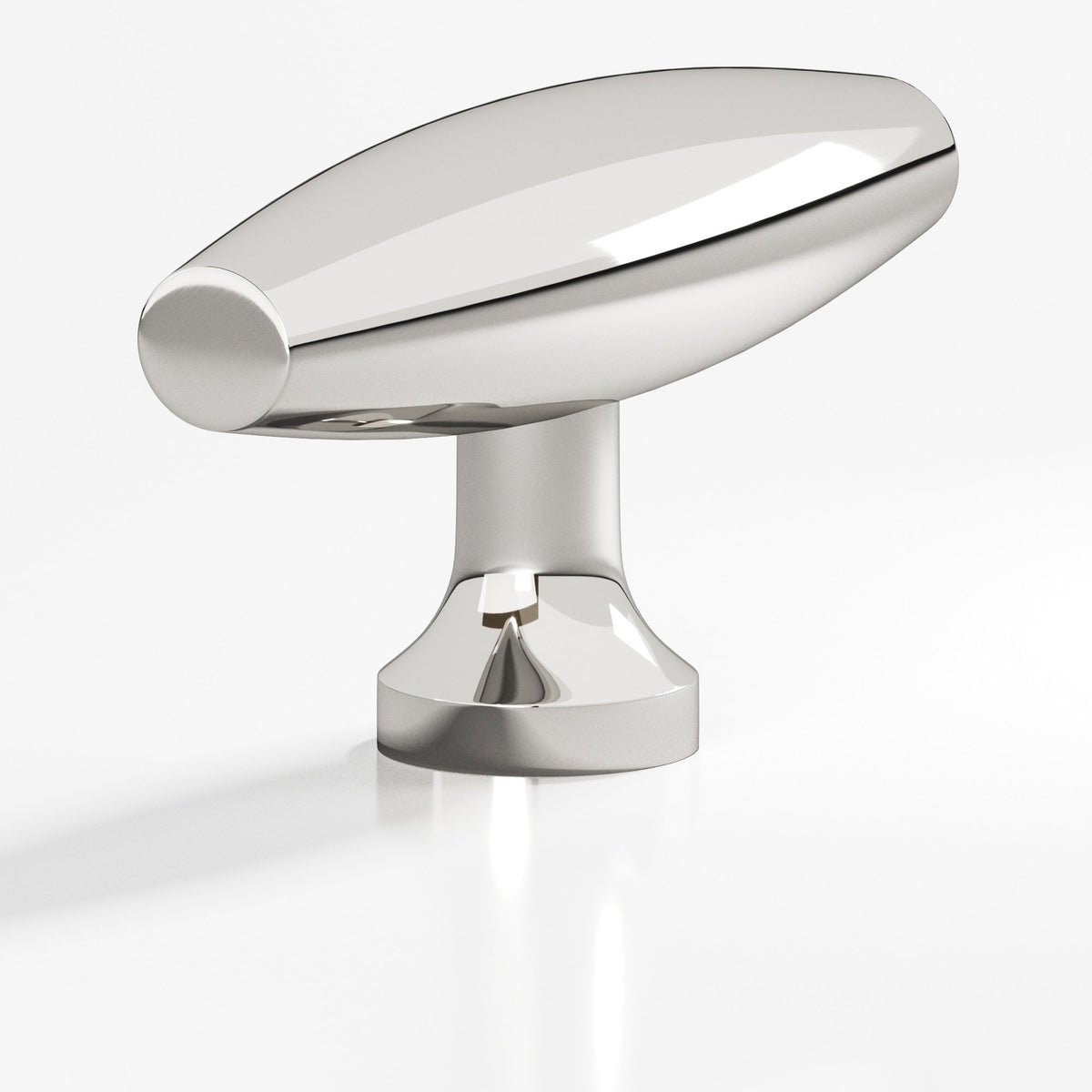 Colonial Bronze 291 Cigar T-Knob, 2 in - Polished Nickel