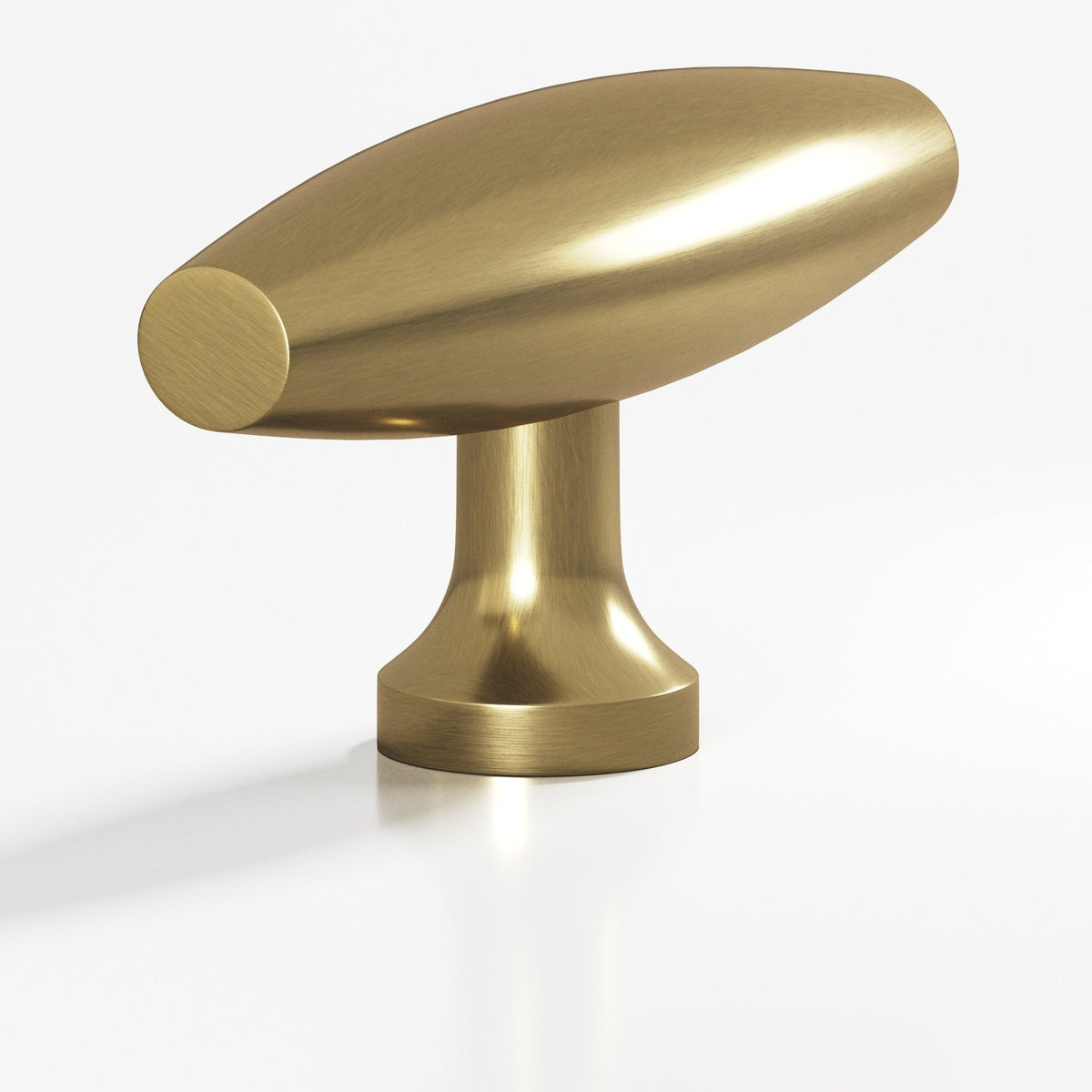 Colonial Bronze 291 Cigar T-Knob, 2 in - Antique Brass