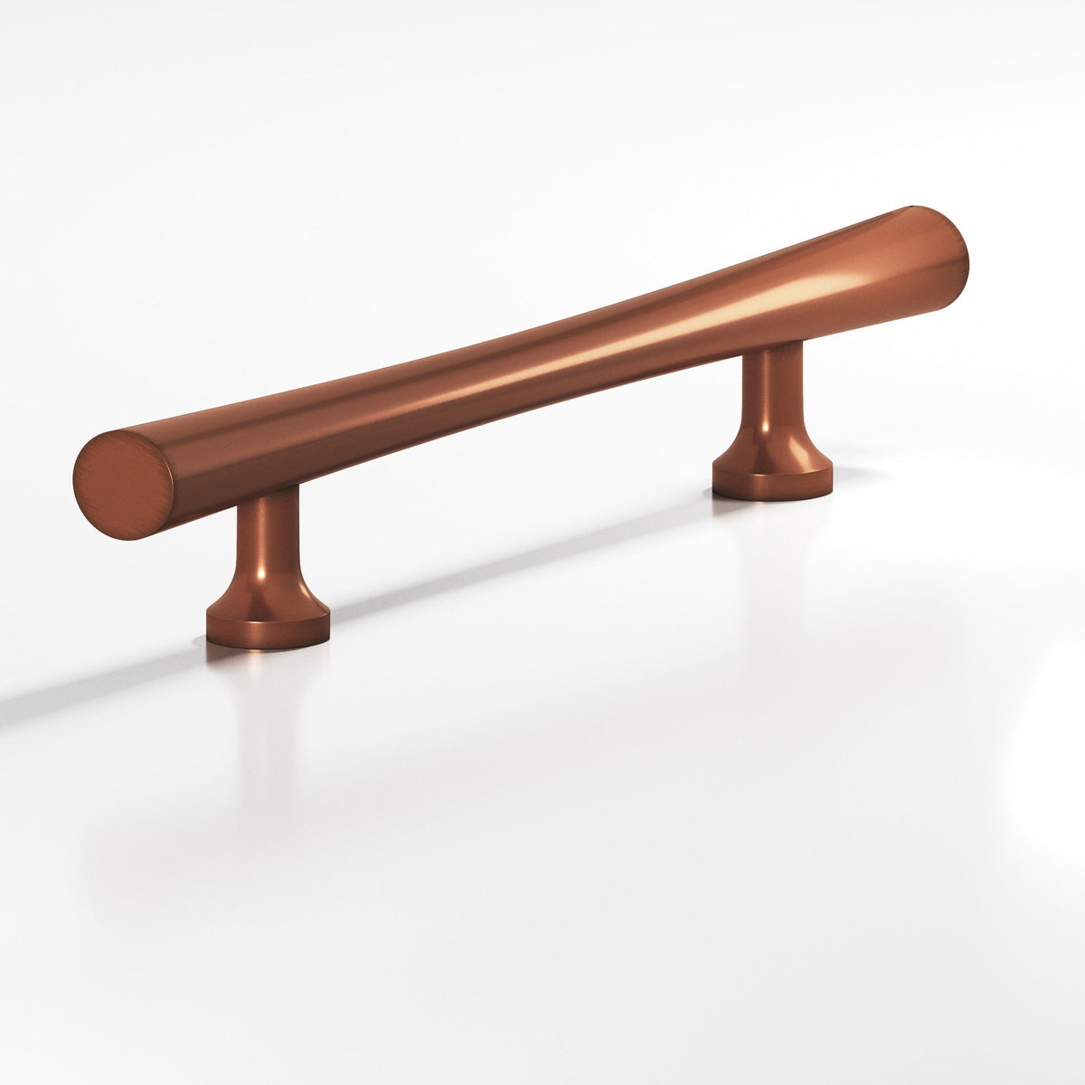 Colonial Bronze 292 Hourglass Pull with Flared Posts, 3/4 in Diameter - Matte Antique Copper