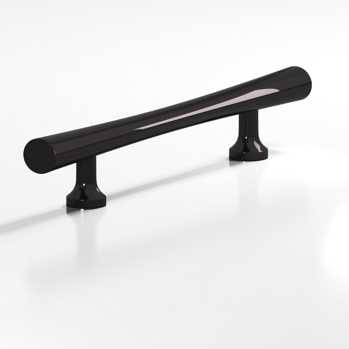 Colonial Bronze 294 Hourglass Pull with Flared Posts, 1-1/4 in Diameter - Satin Black