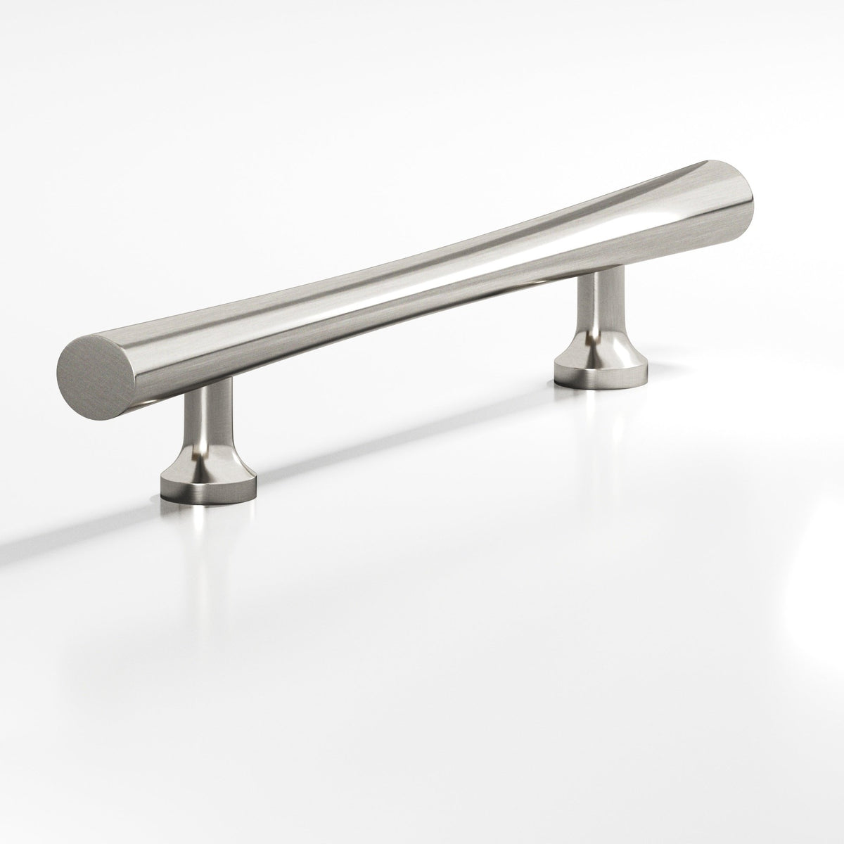 Colonial Bronze 292 Hourglass Pull with Flared Posts, 3/4 in Diameter - Satin Nickel